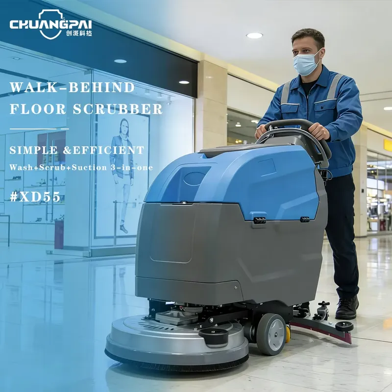 Floor Scrubber Machine Walk Behind - 2026 Máquina de Limpeza de Piso