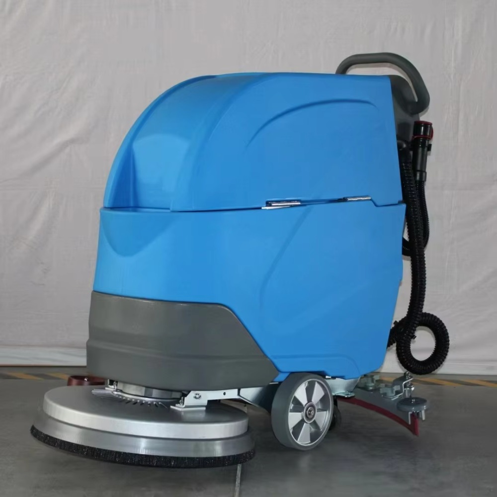 Floor Scrubber Machine Walk Behind - Mini Lavadora de Piso Industrial Portátil,