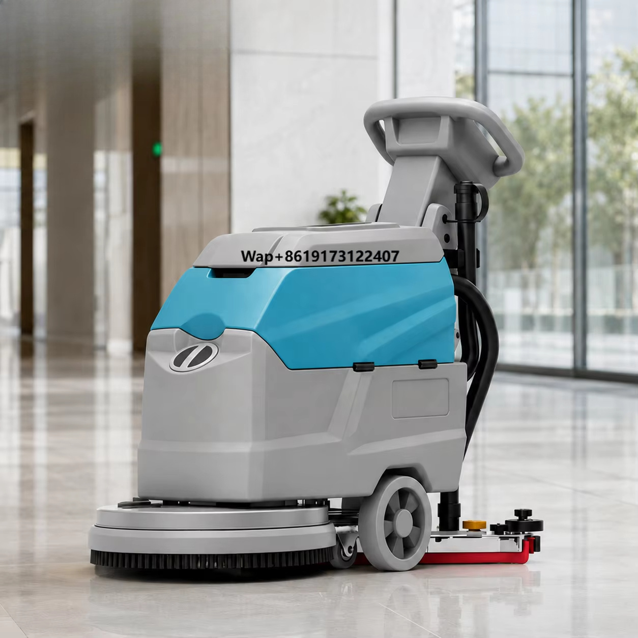 Floor Scrubber Machine Walk Behind - Máquina de Limpeza Comercial F450, Lavadora