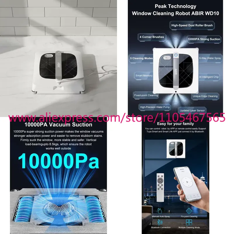 Window Cleaning Robot Automatic - Robô de Limpeza de Janelas Elétrico
