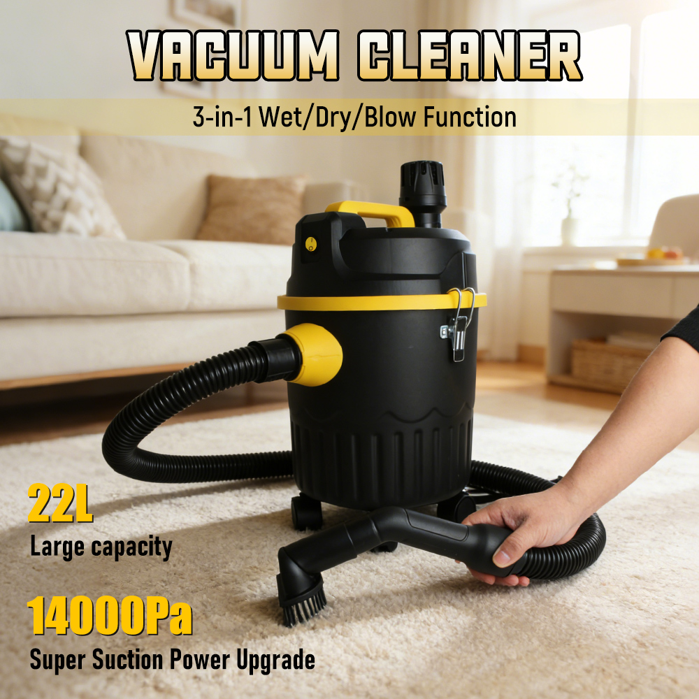 Industrial Vacuum Cleaner 3000W - Aspirador de pó 22L para uso