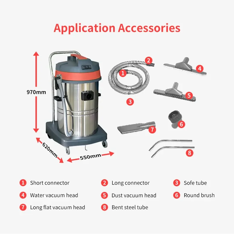 Aspirador de Pó Potente de Aço - Wet Dry Vacuum 60L avaliação e preço