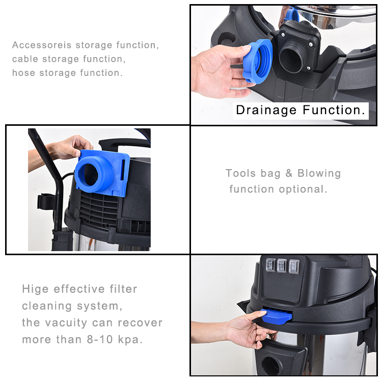 Aspirador de Líquidos e Sólido - Wet Dry Vacuum 60L avaliação e preço