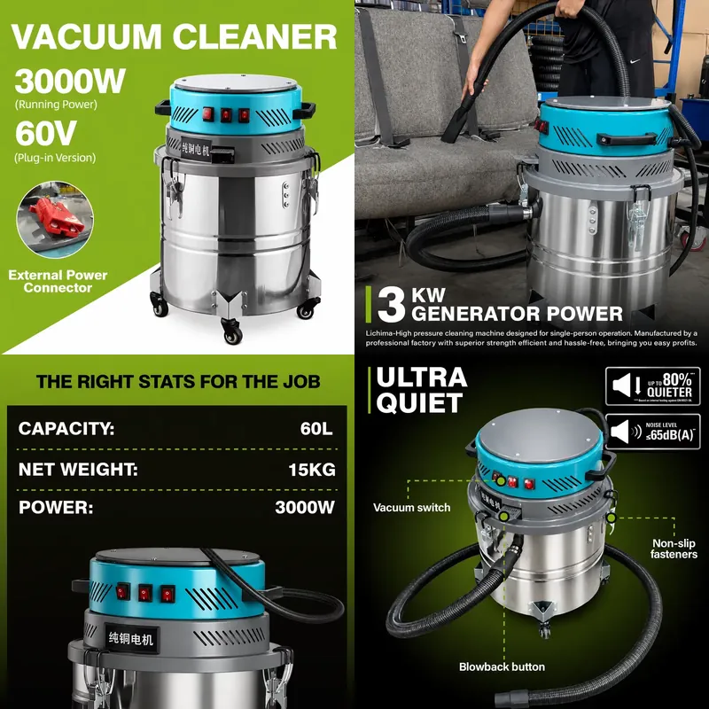 Aspirador de pó e líquidos de  - Wet Dry Vacuum 60L avaliação e preço