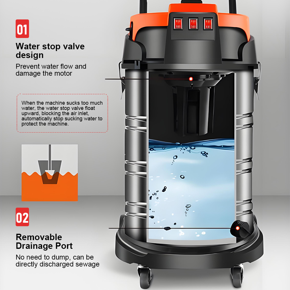 Aspirador de Pó TUNGFULL para  - Wet Dry Vacuum 60L avaliação e preço